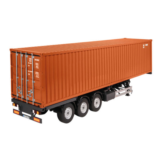 NZG 1:18 - Trailer EU & 40 Ft Container "Brown/Red"