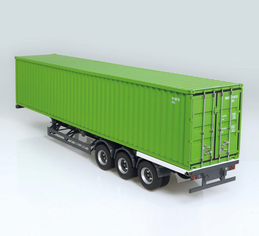 NZG 1:18 - Trailer International & 40 Ft Container "Green"