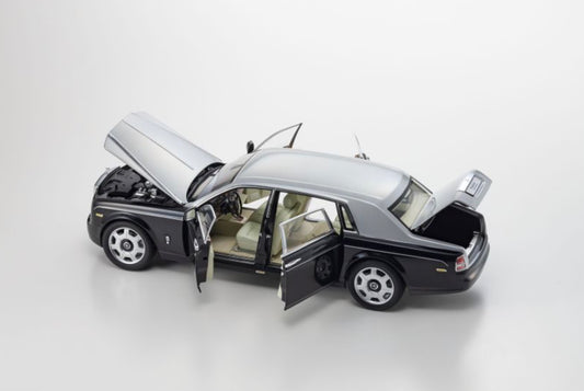 Kyosho 1:18 - Rolls-Royce Phantom EWB 2012 Black Silver