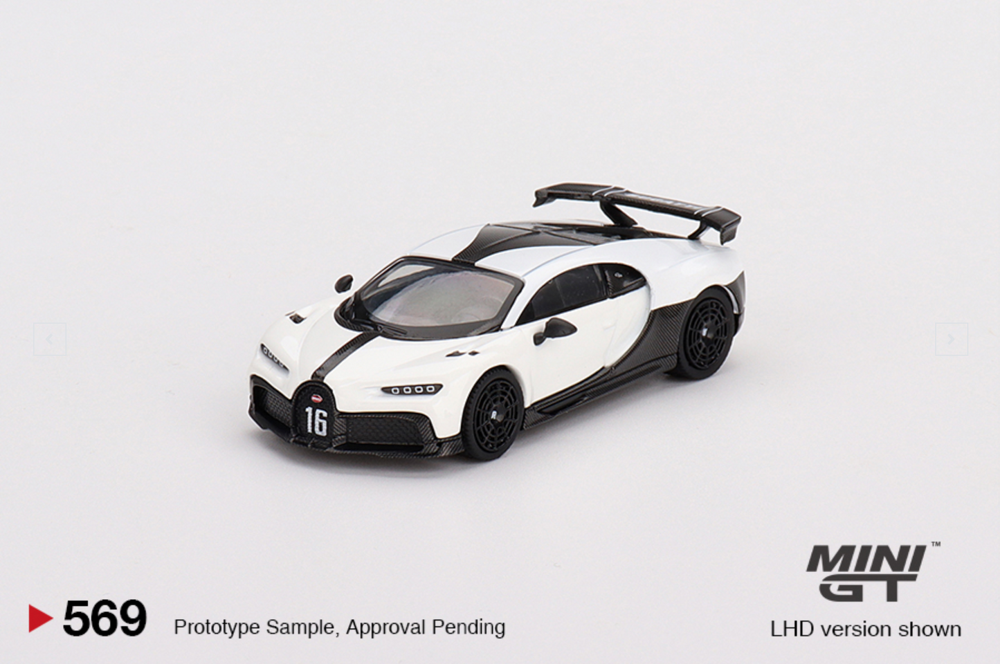 MiniGT - 1/64 Bugatti Chiron Pur Sport White