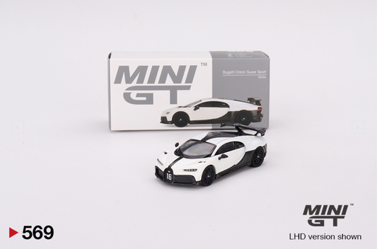 MiniGT - 1/64 Bugatti Chiron Pur Sport White
