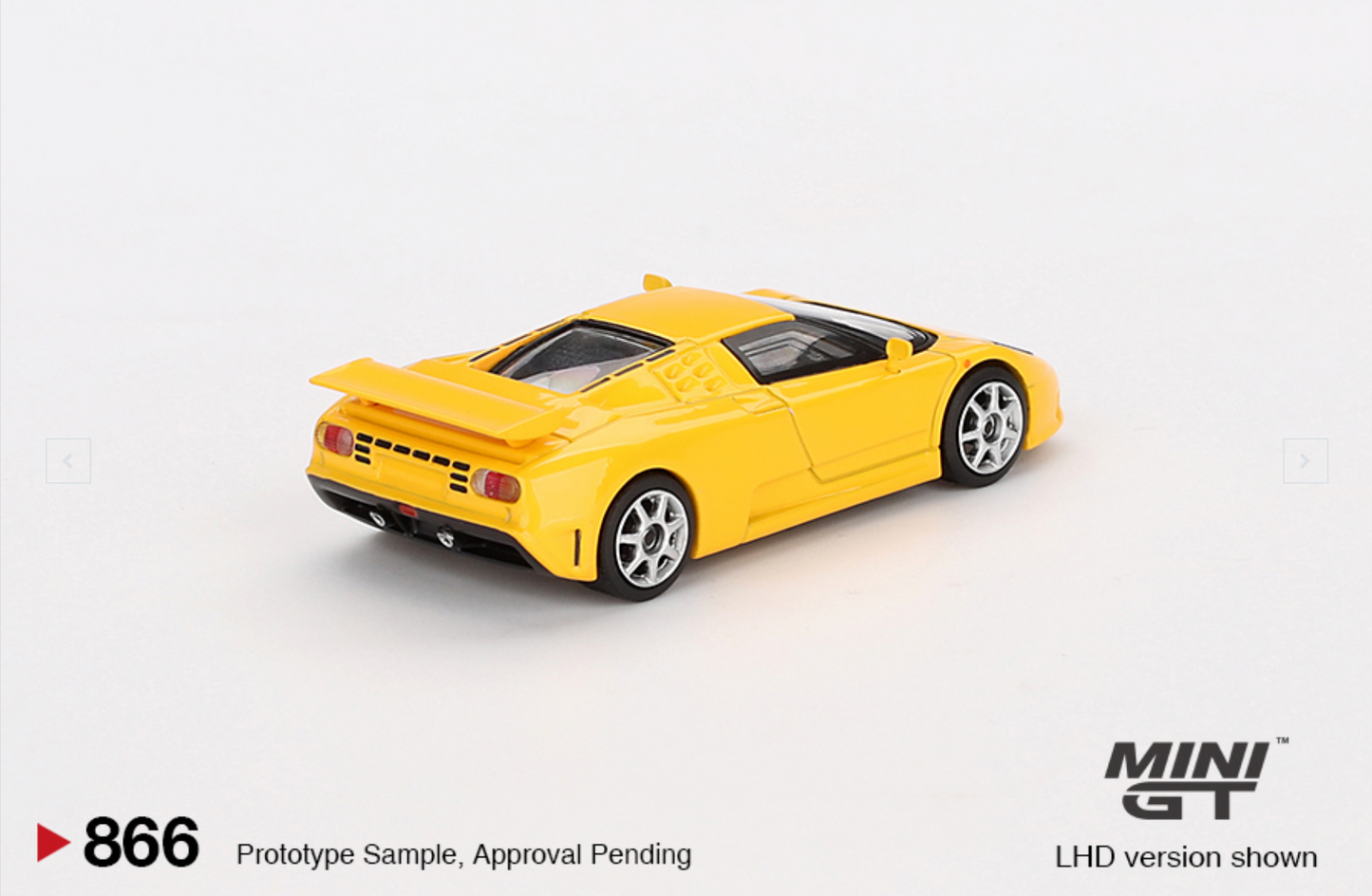 MiniGT - 1/64 Bugatti EB110 Super Sport Giallo Bugatti