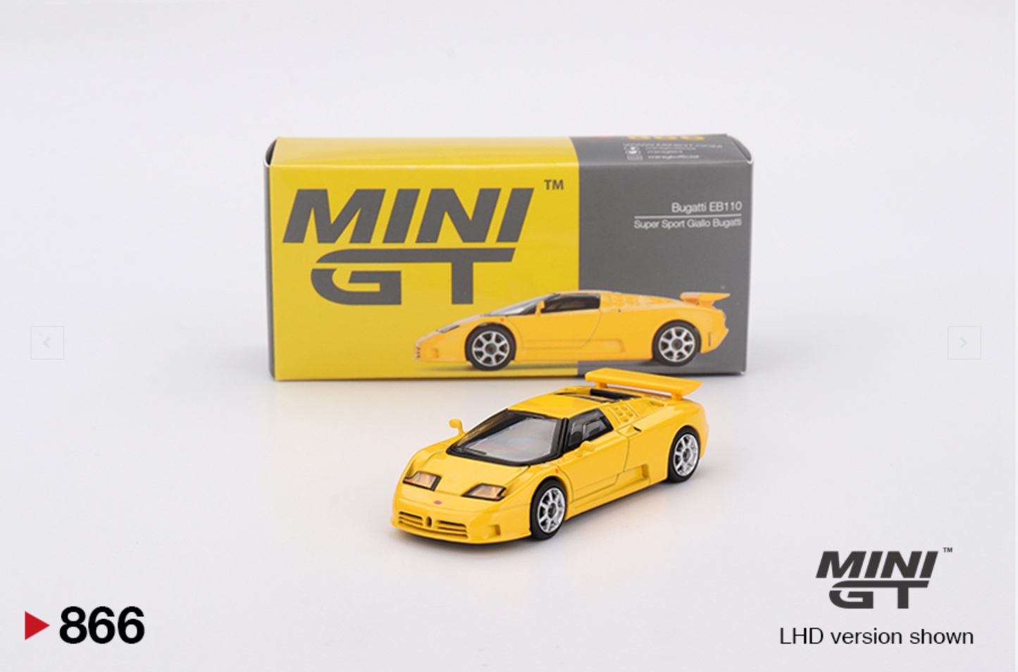 MiniGT - 1/64 Bugatti EB110 Super Sport Giallo Bugatti