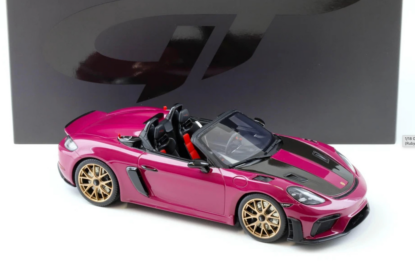GT-Spirit 1:18  Porsche 718 Spyder RS (Ruby Red)