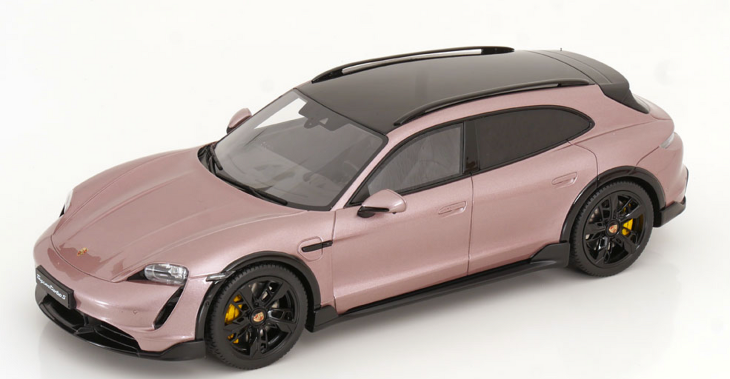GT-Spirit 1:18 Porsche Taycan Turbo S Cross Turismo 2022 Pink Metallic