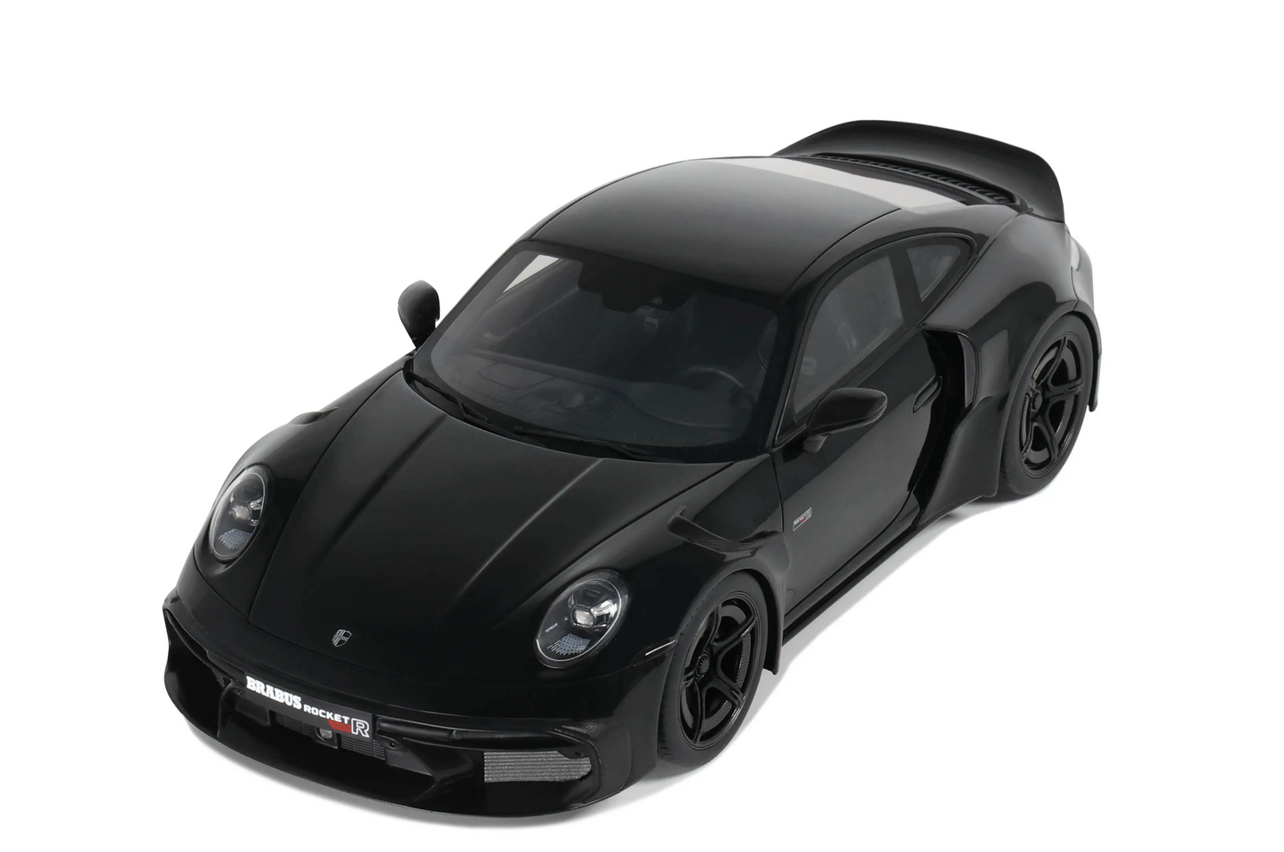 GT-Spirit 1:18 Porsche 911 ( 992) Turbo  Brabus 900 Rocket-R 2023 Zwart