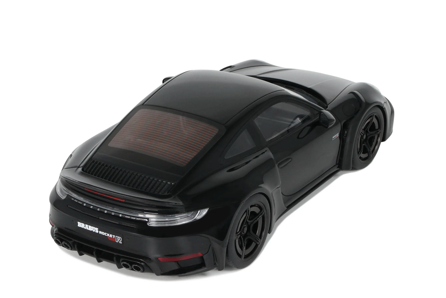 GT-Spirit 1:18 Porsche 911 ( 992) Turbo  Brabus 900 Rocket-R 2023 Zwart