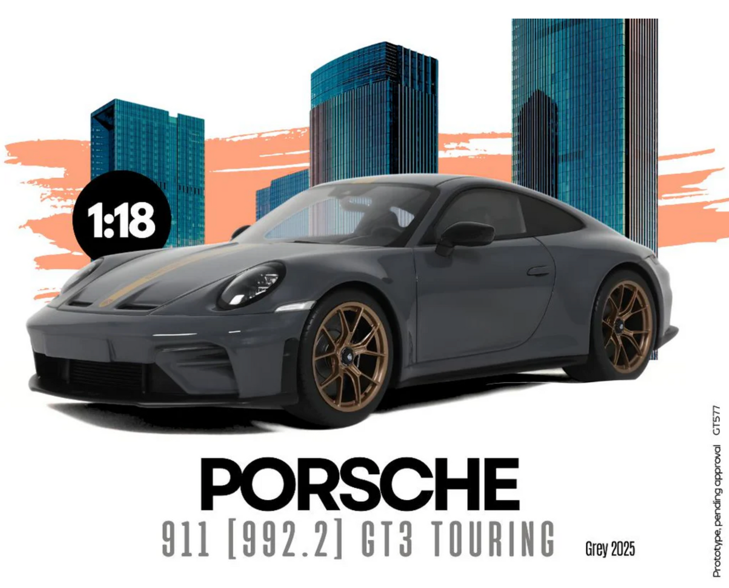GT-Spirit 1:18 Porsche 911 (992.2) GT3 Touring 2025