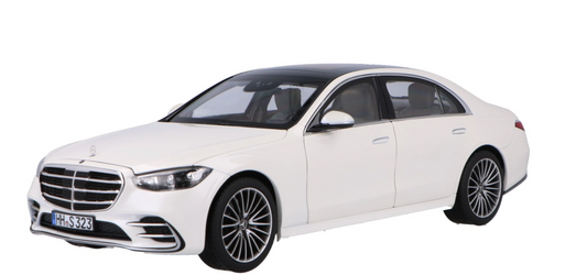 Norev 1:18 BMercedes-Benz S-Class AMG-Line (W223) White Metallic