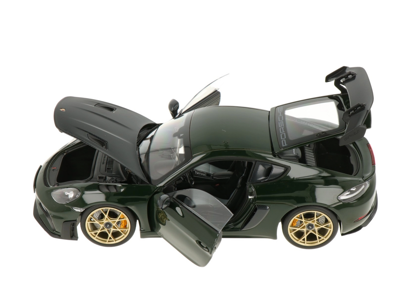 Norev 1:18 Porsche Cayman GT4 RS "Weissach Package" Brewster Green