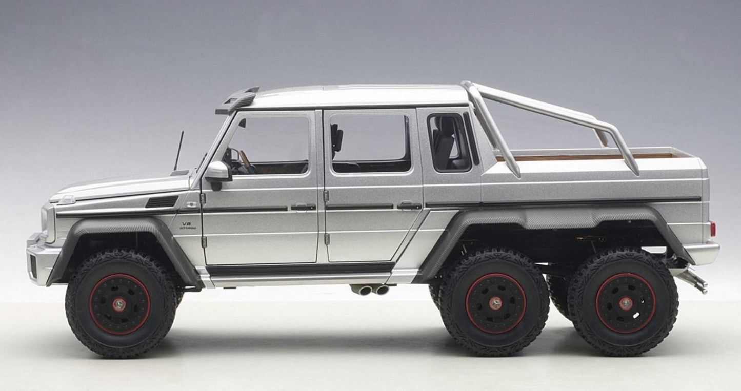 AutoArt 1:18 Mercedes-Benz G63 AMG 6x6 Silver