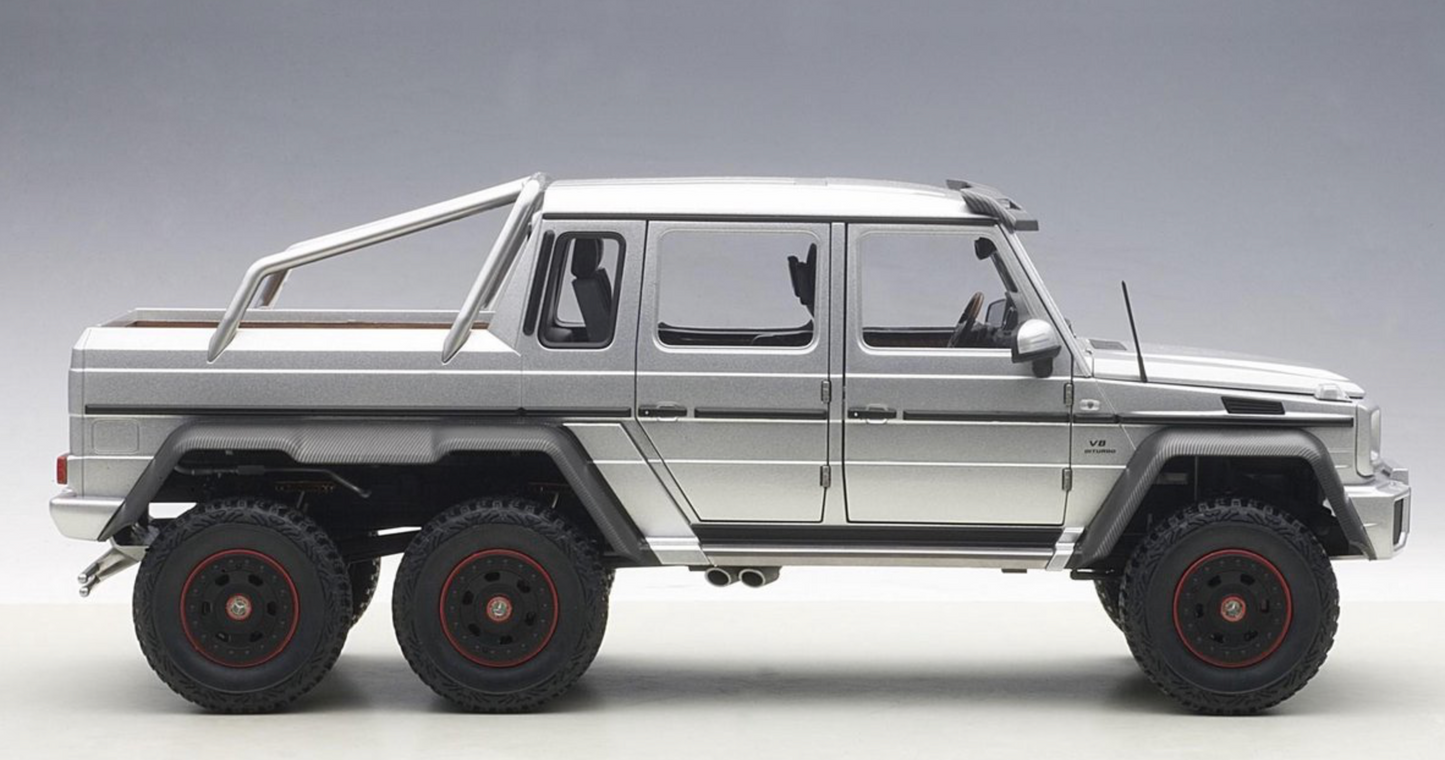 AutoArt 1:18 Mercedes-Benz G63 AMG 6x6 Silver