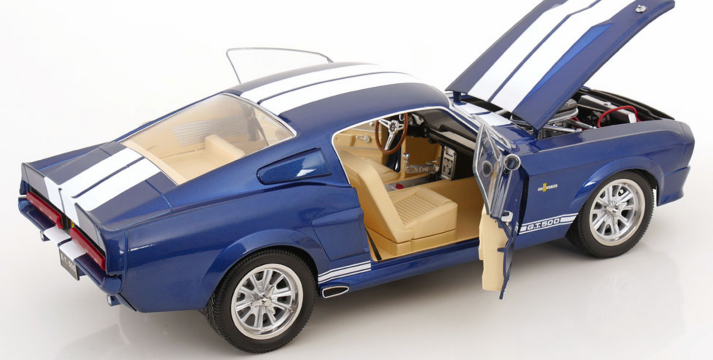 KK-Scale 1:12 Ford Mustang GT Shelby 500 1967 Blue