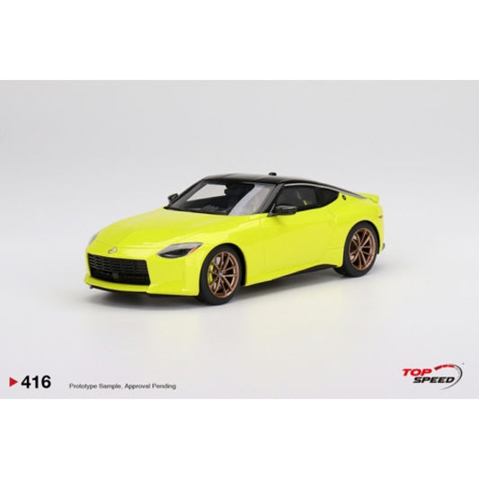 Top Speed Model - Nissan Z Proto Spec 2023 Ikazuchi Yellow  1:18