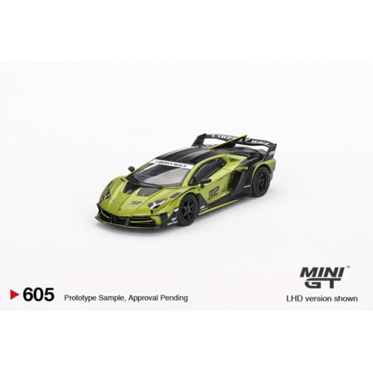 MiniGT - 1/64 LAMBORGHINI LB-SILHOUETTE WORKS AVENTADOR GT EVO LIME (LHD)
