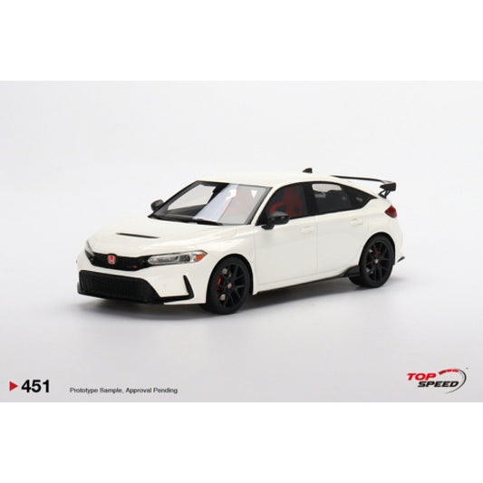 Top Speed Model - Honda Civic Type R Championship White (LHD) 2023 1:18