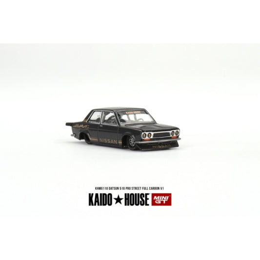 MiniGT - 1/64 DATSUN 510 PRO STREET FULL CARBON V1
