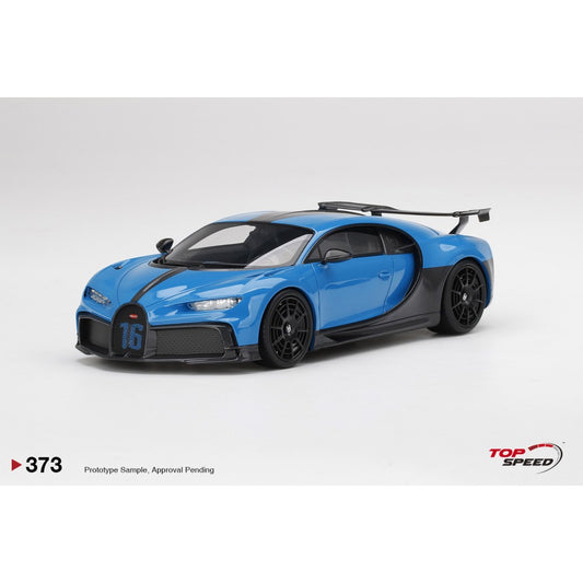 Top Speed Model - Bugatti Chiron Pur Sport Agile Blu 1:18