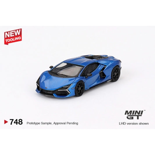 MiniGT - 1/64 LAMBORGHINI REVUELTO BLU ELEOS (RHD)