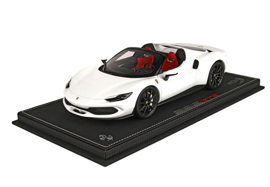 BBR Model 1:18 - Ferrari 296 GTS White Cervino