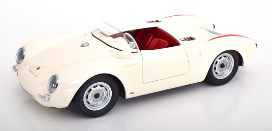 KK-Scale 1:12 - Porsche 550A Spyder 1953-1957 Wit/Rood