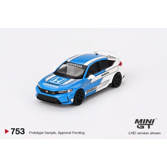 MiniGT - 1/64 HONDA CIVIC TYPE R NO.3 2023 PACE CAR BLUE (LHD)