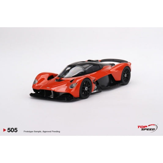 Top Speed Model - Aston Martin Valkyrie Hyper Orange 1:18