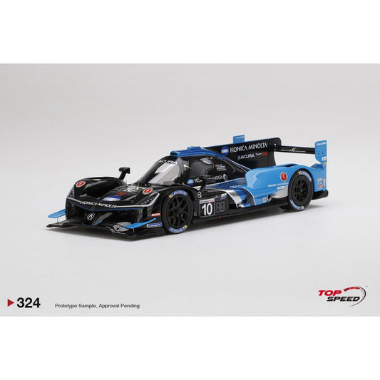 Top Speed Model - Acura ARX-05 DPi #10 No.10 Konica Minolta Acura ARX-05 2021 IMSA Daytona 24 Hrs Winner Resin Model 1:18