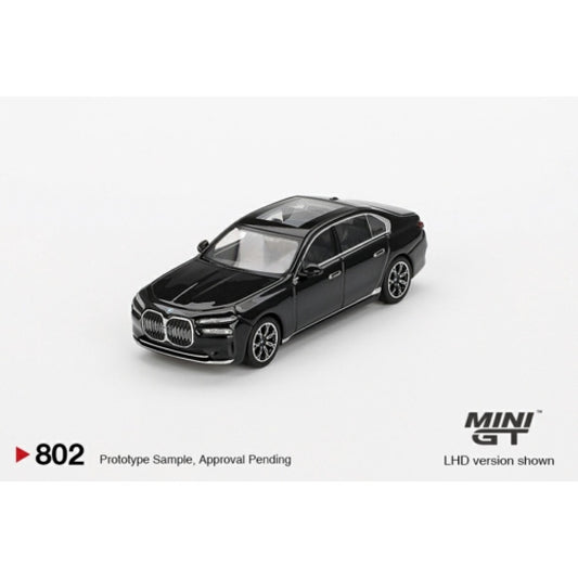 MiniGT - 1/64 BMW I7 EDRIVE50 BLACK SAPPHIRE (LHD)