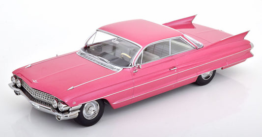 KK-Scale 1:18 - Cadillac Series 62 Coupe DeVille 1961 roze metallic