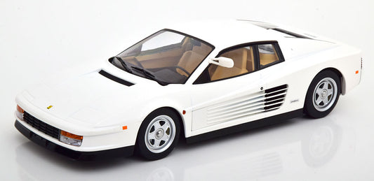 KK-Scale 1:18 - Ferrari  Testarossa Monospecchio 1984 Wit US Version Florida