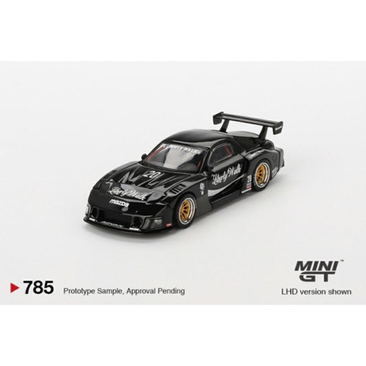 MiniGT - 1/64 MAZDA RX-7 LB-SUPER SILHOUETTE LIVERTY WALK BLACK (LHD)