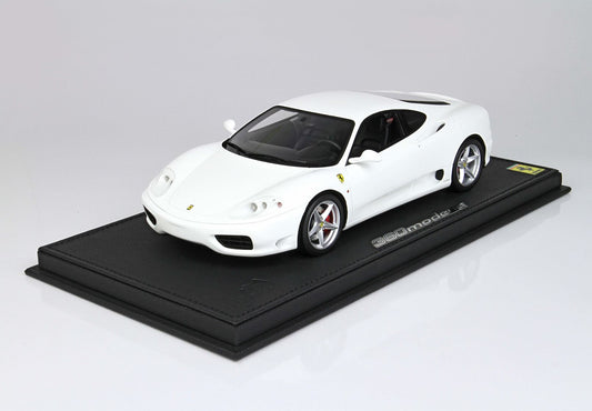 BBR Model 1:18 - Ferrari 360 Modena - Manual Gear Transmission Gloss Awus White