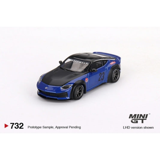 MiniGT - 1/64 NISSAN Z LB NATION WORKS SEIRAN BLUE (LHD)