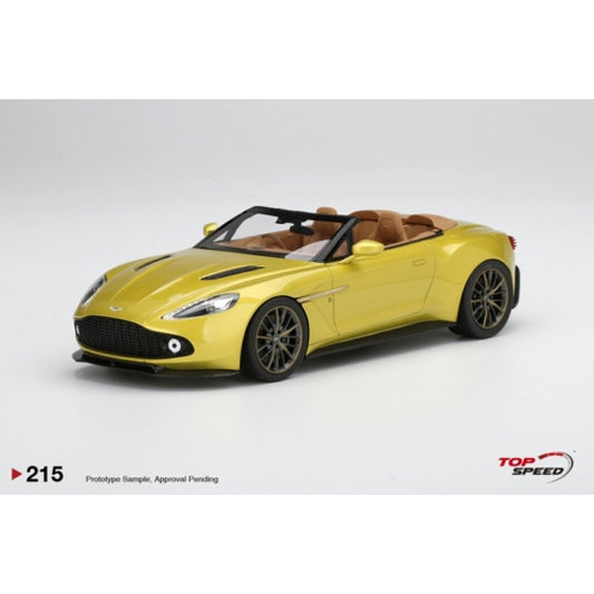 Top Speed Model - Aston Martin Vanquish Zagato Volante Cosmopolitan Yellow 1:18