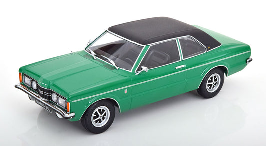 KK-Scale 1:18 - Ford Taunus GXL Limousine  Vinyl Roof 1971 Groen metallic