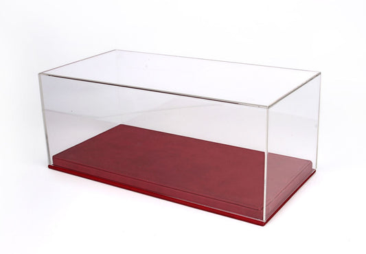 BBR Model 1:18 - Display Case Red Letherette Base