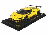 BBR Model 1:18 - Ferrari 296 GT3 2022 - Gloss Black Wheels Modena Yellow