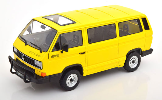 KK-Scale 1:18 - VW T3 Bus Syncro  1987 Geel