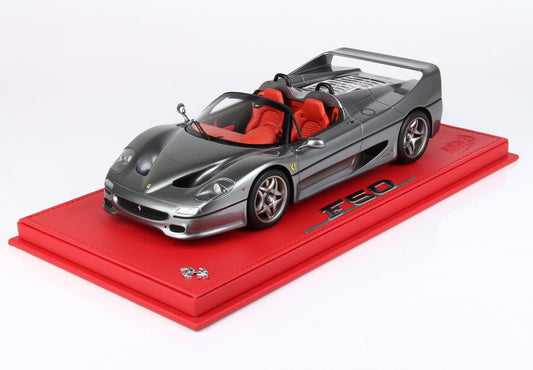 BBR Model 1:18 - Ferrari F50 Coupe 1995 Spider Version Metallic Iron Grey