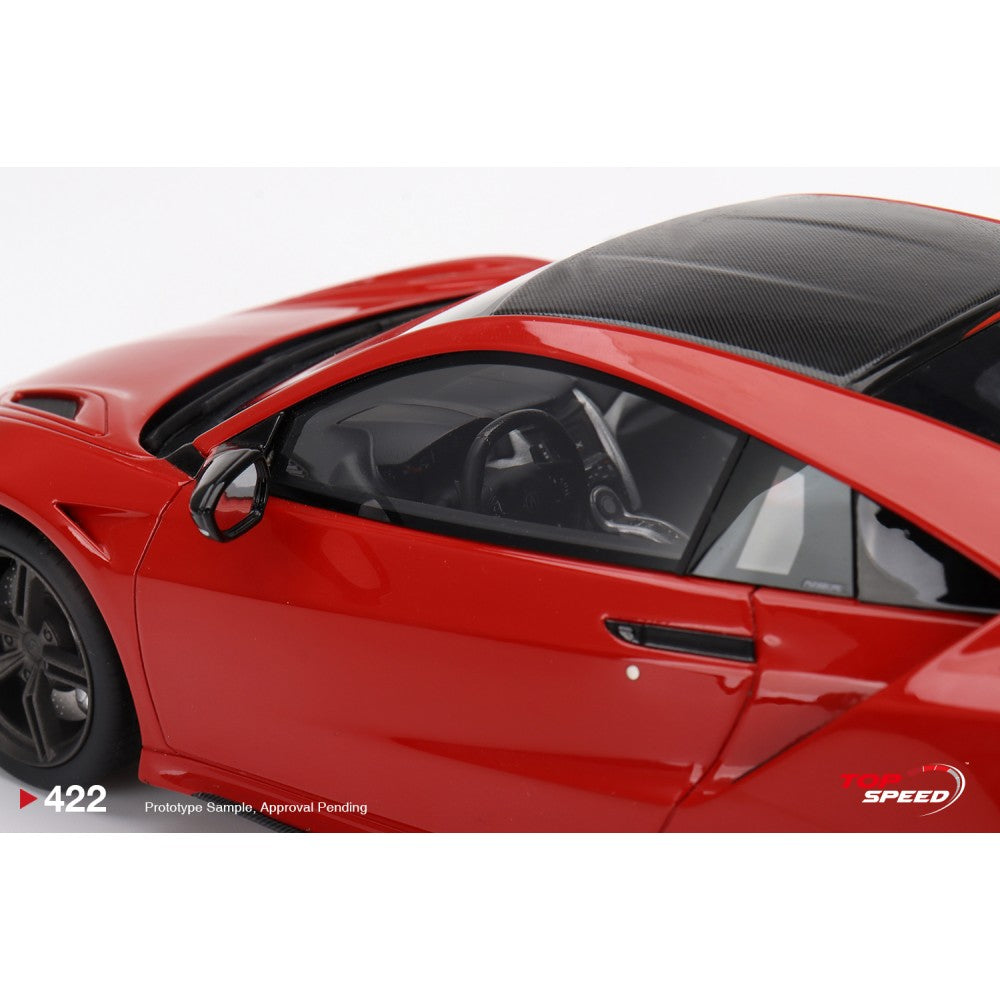 Top Speed Model - Acura NSX Type S 2022 Curva Red 1:18