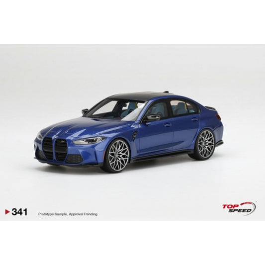 Top Speed Model - BMW M3 Competition (G80) Portimao Blue Metallic 1:18