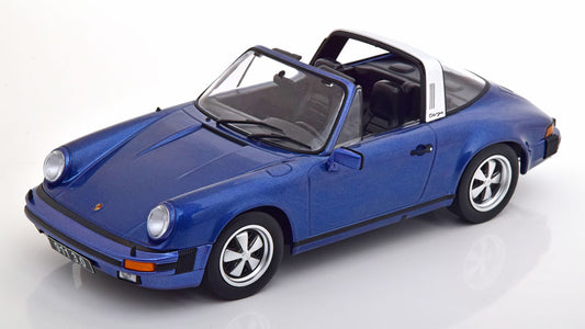 KK-Scale 1:18 - Porsche 911 Carrera 3.0 Targa 1977 Blauw Metallic