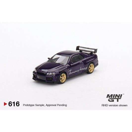 MiniGT - 1/64 NISSAN SKYLINE GT-R (R34) TOMMYKAIRA R-Z MIDNIGHT PURPLE (RHD)