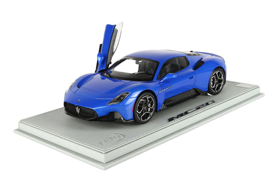 BBR Model 1:18 - Maserati MC20 Blu Infinito - Showcase Included