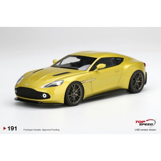 Top Speed Model - Aston Martin Vanquish Zagato Cosmopolitan Yellow 1:18