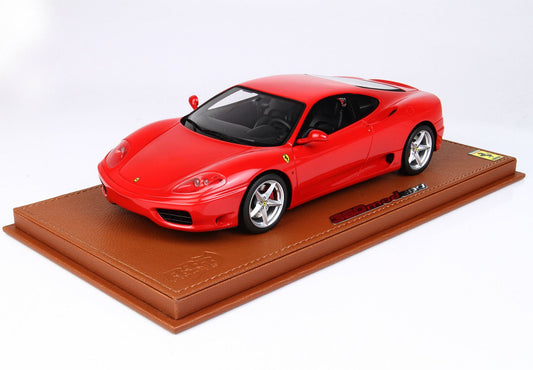 BBR Model 1:18 - Ferrari 360 Modena 1999 Red Corsa 322 F1 Gear Box - Black Interiors