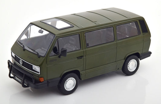 KK-Scale 1:18 - VW T3 Bus Syncro 1987 Mat Olijfgroen