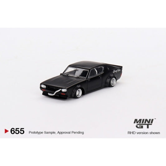 MiniGT - 1/64 NISSAN SKYLINE KENMERI LIBERTY WALK MATT BLACK (RHD)