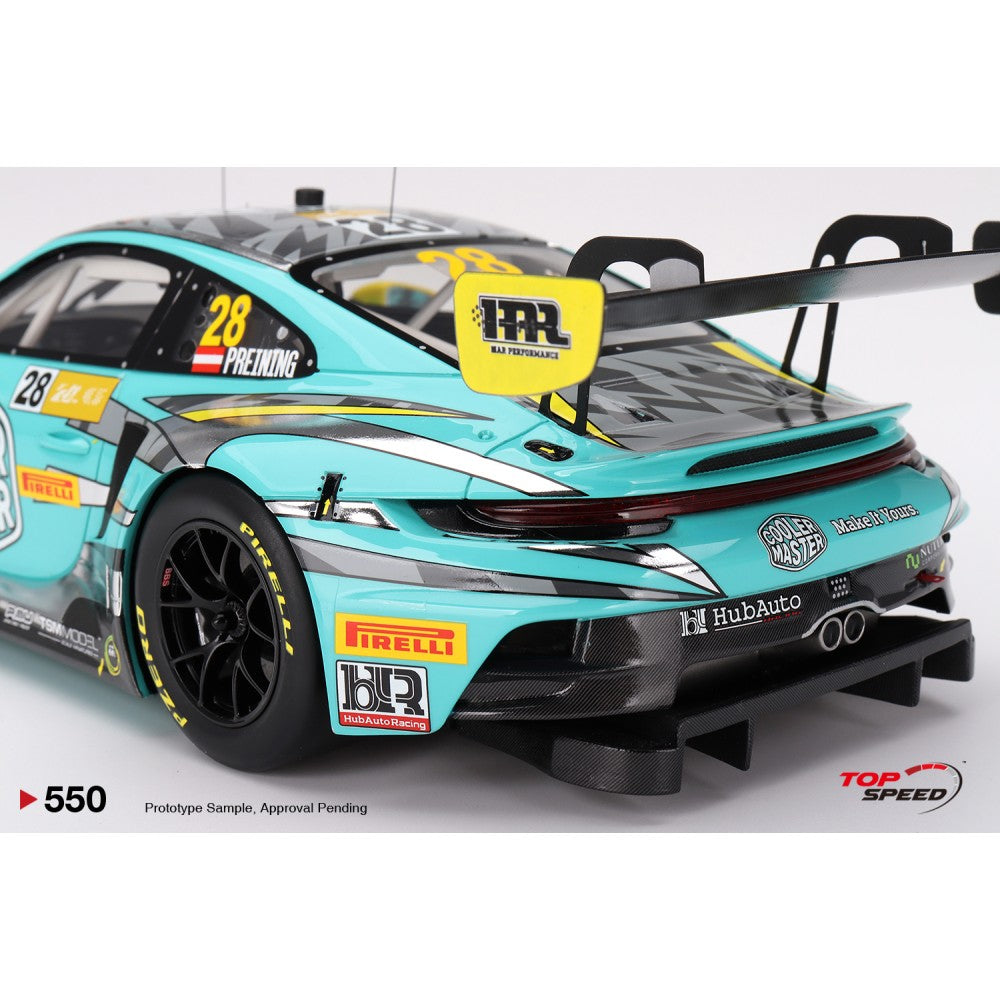 Top Speed Model - Porsche 911 GT3 R #27 HubAuto Racing 2023 FIA GT World Cup 70th Macau Grand Prix 1:18